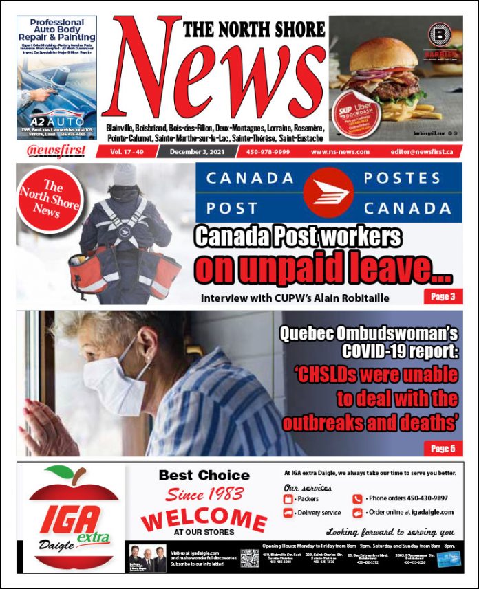 North Shore News 17-49 Front page of The North Shore News.