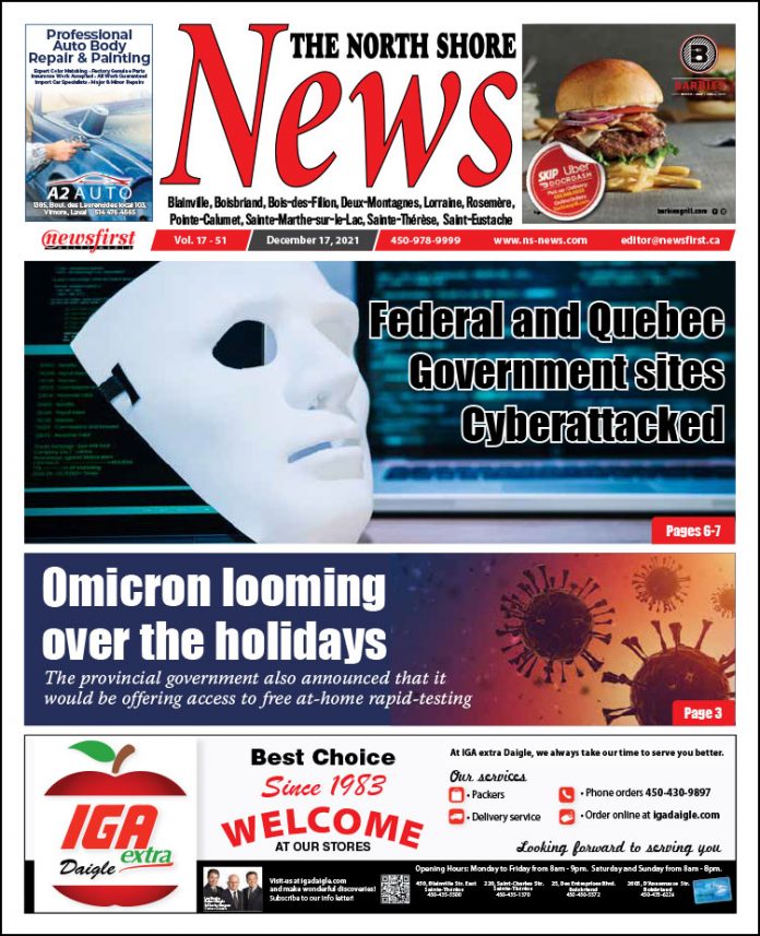 North Shore News 17-51 Front page of The North Shore News.