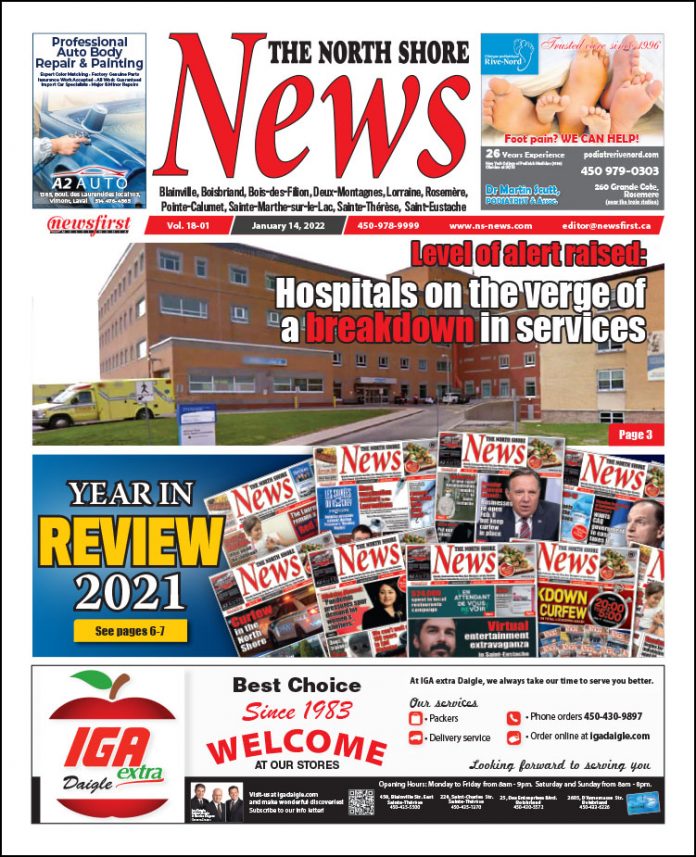 North Shore News 18-01 Front page of The North Shore News.