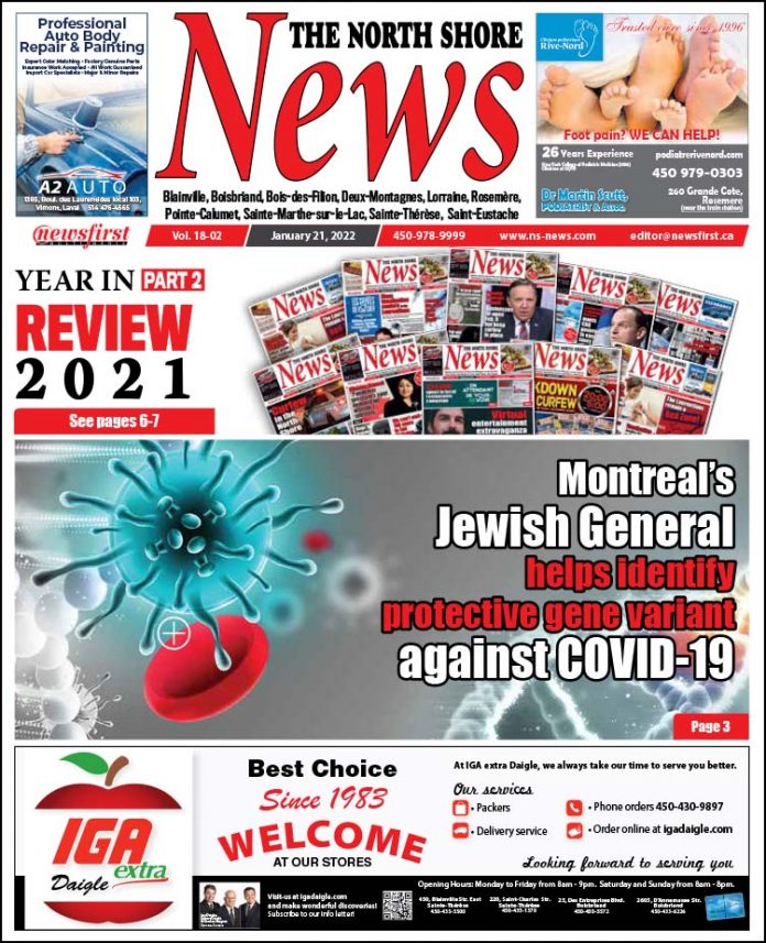 North Shore News 18-02 Front page of The North Shore News.