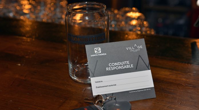 The Responsible driving sticker: a safe alternative offered to the Village of Sainte-Thérèse