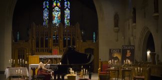 Piano by candlelight in Ste-Thérèse