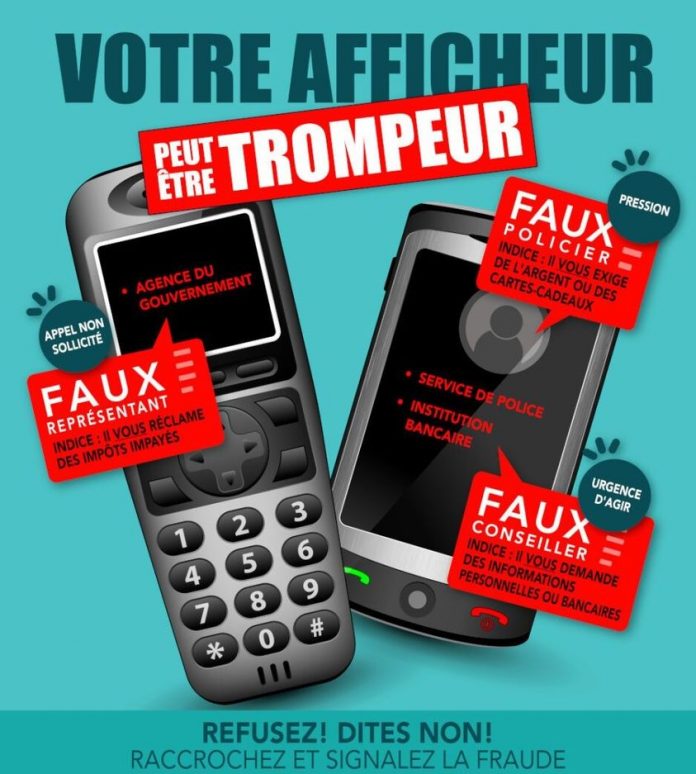 The Thérèse-De Blainville PD warns of phone fraud