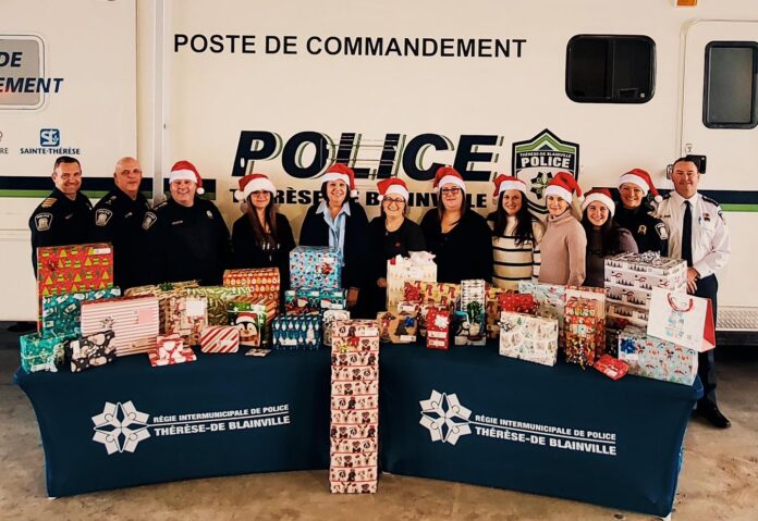 Thérèse-De Blainville Police Spread Holiday Cheer through Operation Santa Claus