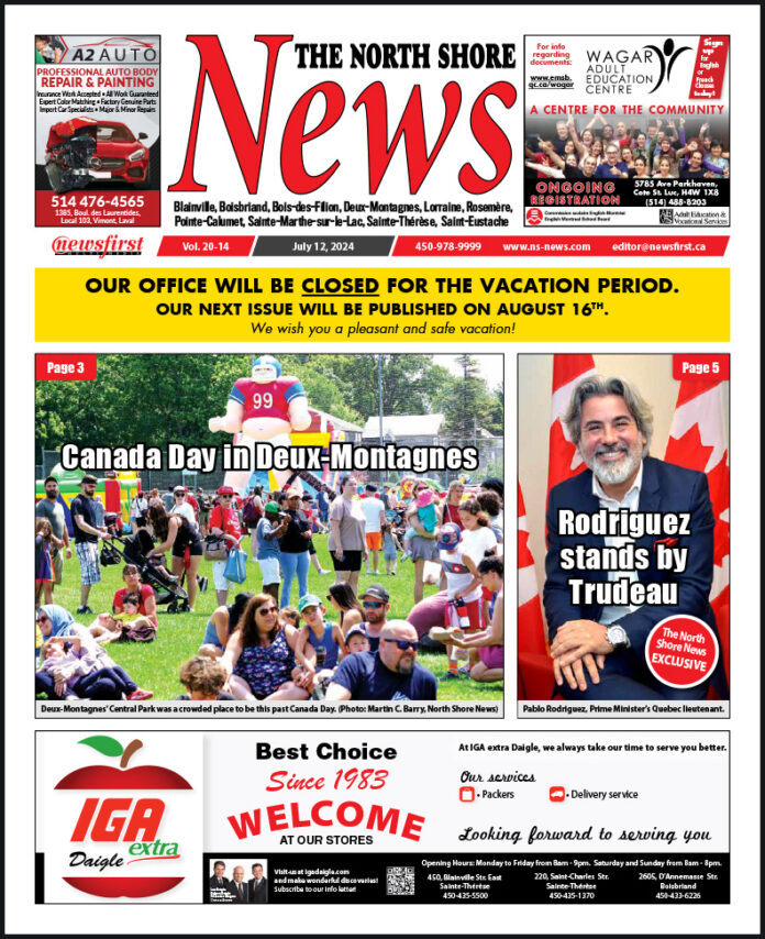 The North Shore News volume 20-14 Front page of The North Shore News.