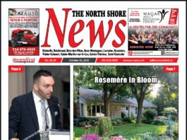 Front page of The North Shore News.