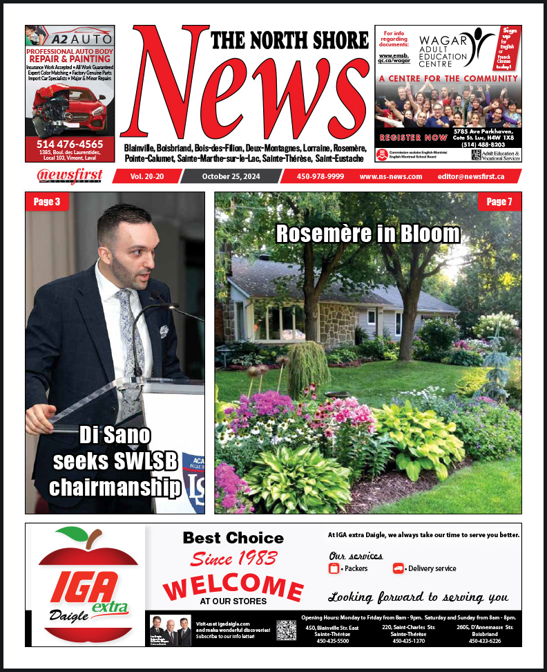 The North Shore News volume 20-20 Front page of The North Shore News.