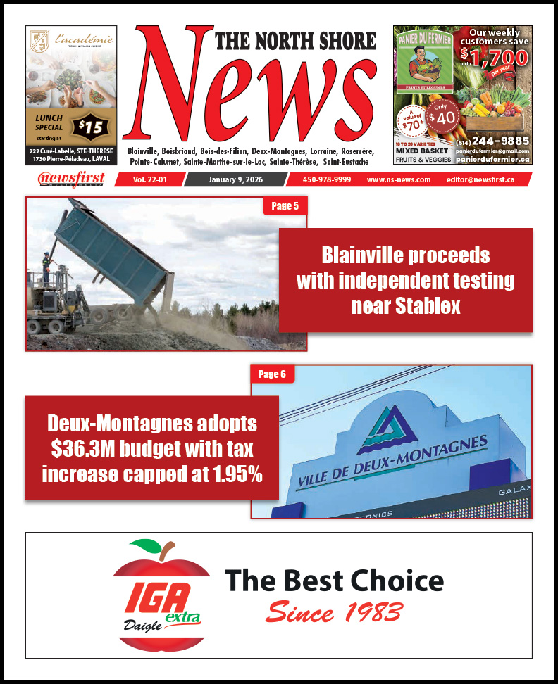 The North Shore News volume 22-01 Front page of The North Shore News.