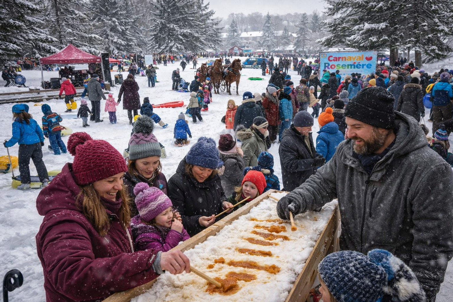 Winter, Maple Taffy and Community Spirit: Rosemère’s Carnival Bets on Togetherness