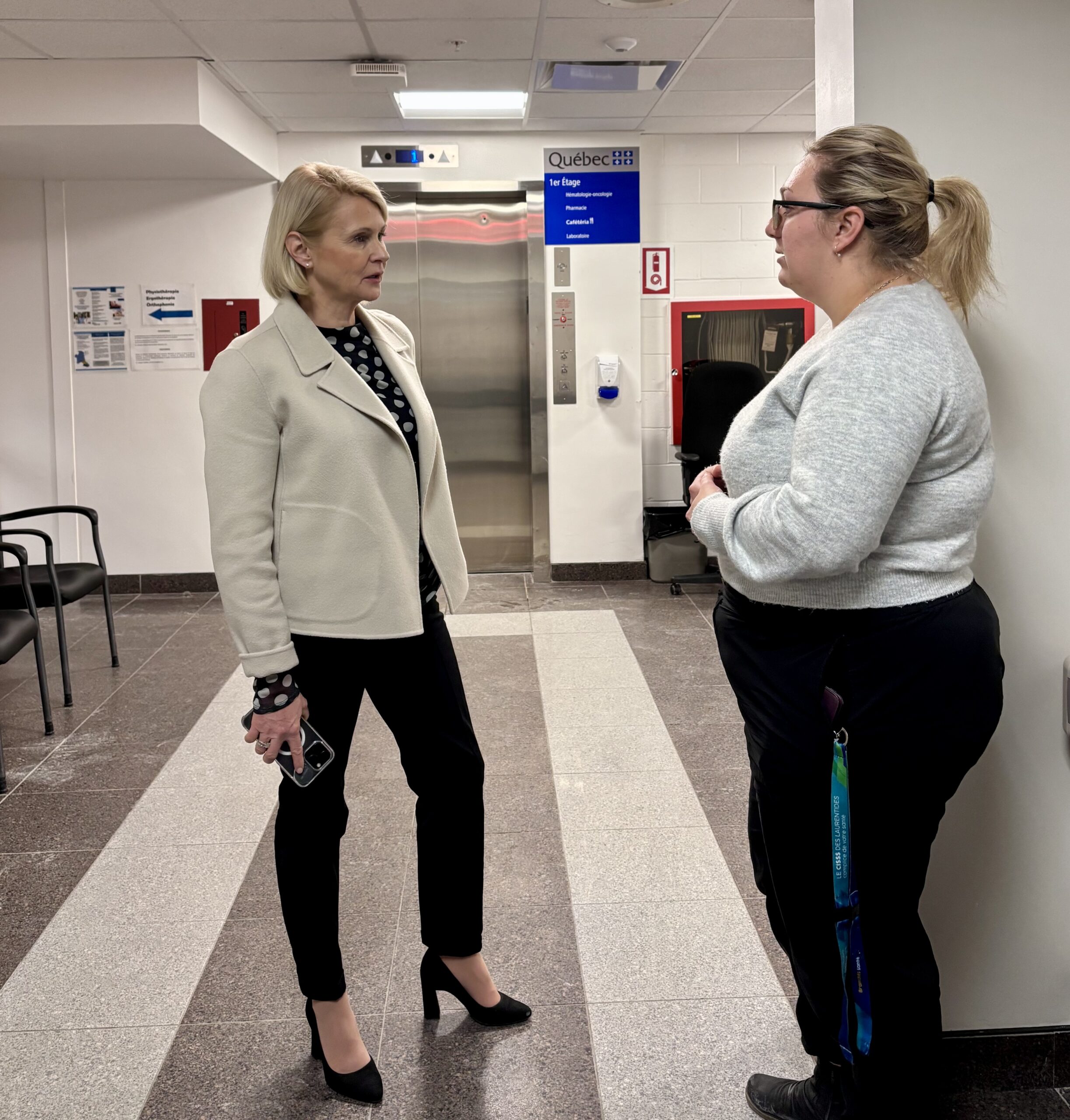 Santé Québec leadership tours Laurentides health facilities