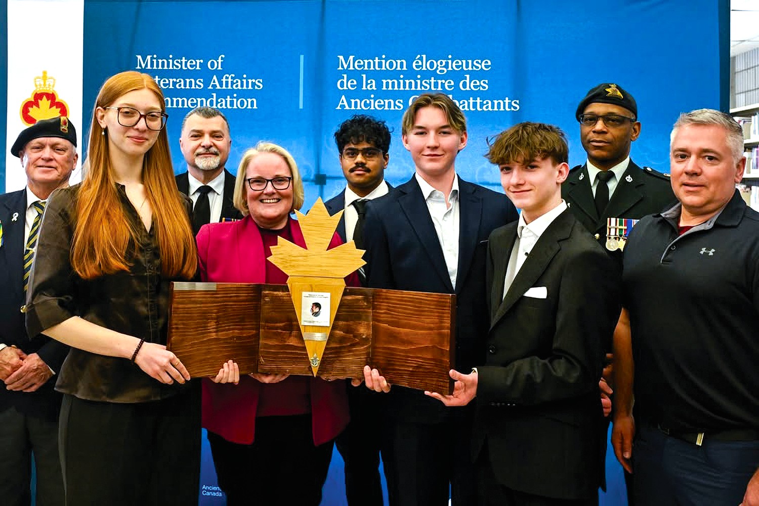 Saint-Eustache student recognized for national veterans’ memorial initiative